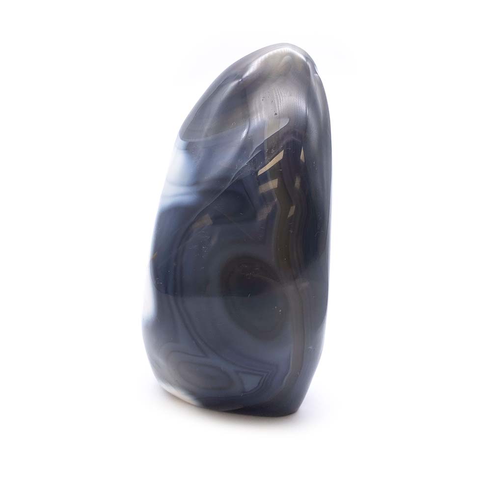 Agate Grise et Blanche Forme Libre