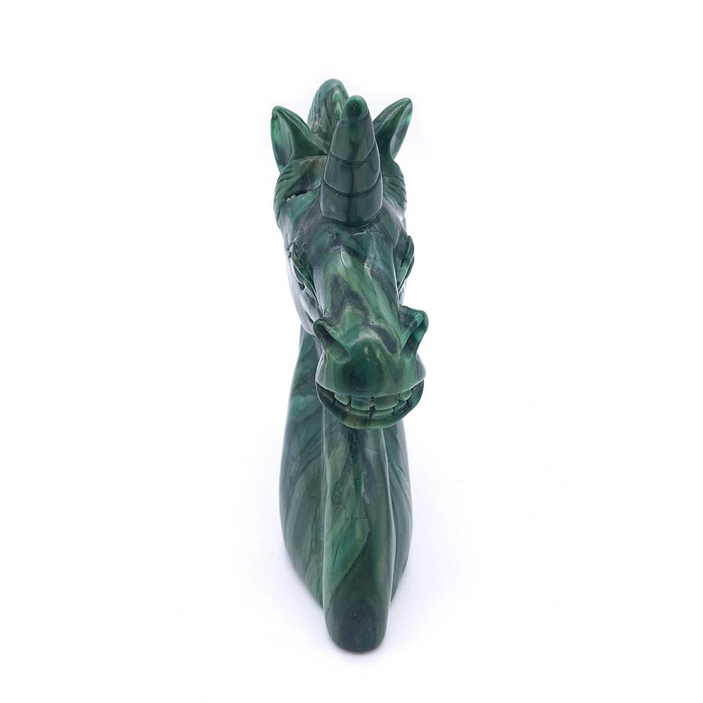 Licorne en Agate Verte