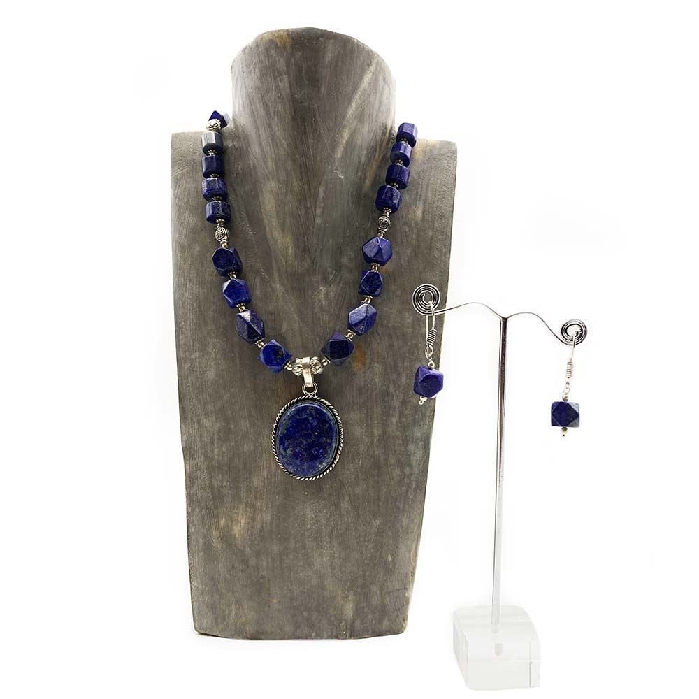 Collier & Boucles d'oreilles Lapis-Lazuli