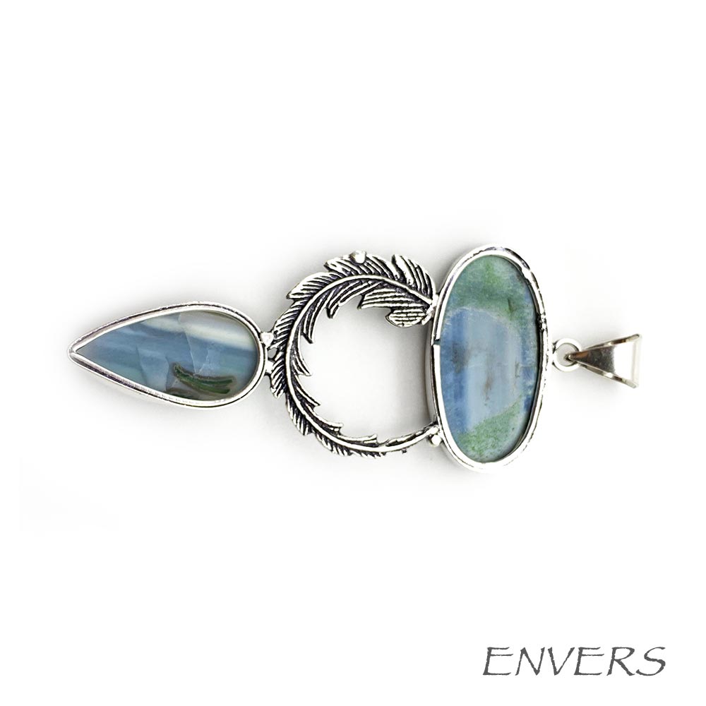Pendentif Opale Owyhee - Plume