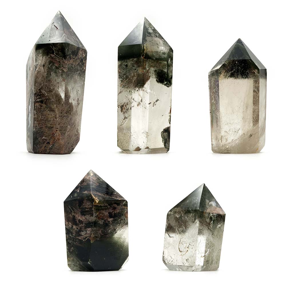 Obélisque en Quartz Lodolite