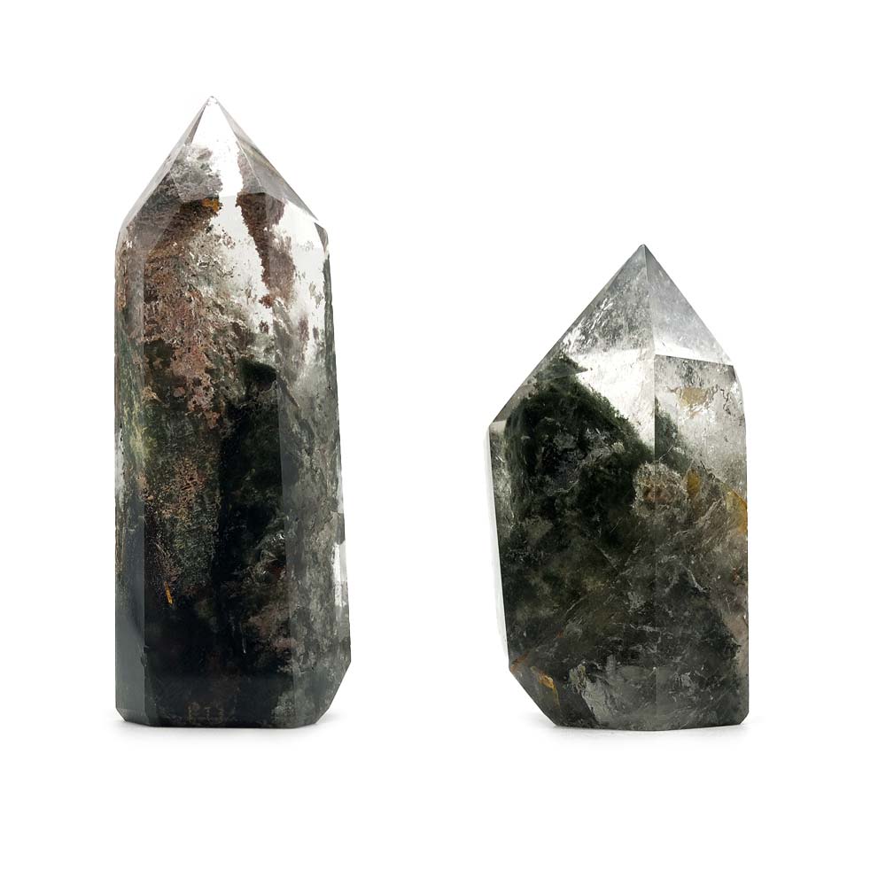 Obélisque en Quartz Lodolite