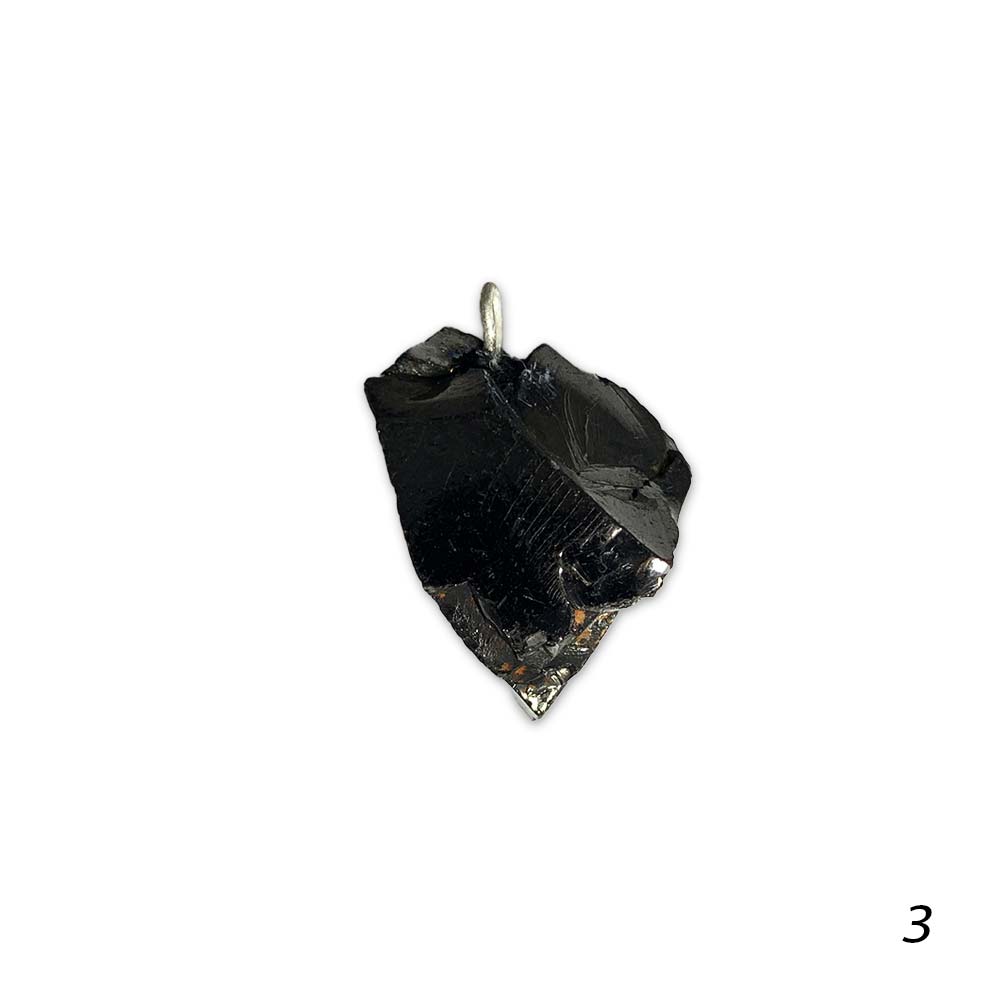 Pendentif Shungite Cristallisée / Argentée