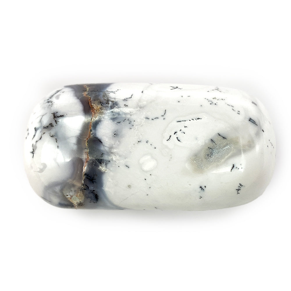 Merlinite - Agate / Opale Dendritique - Pierre Roulée