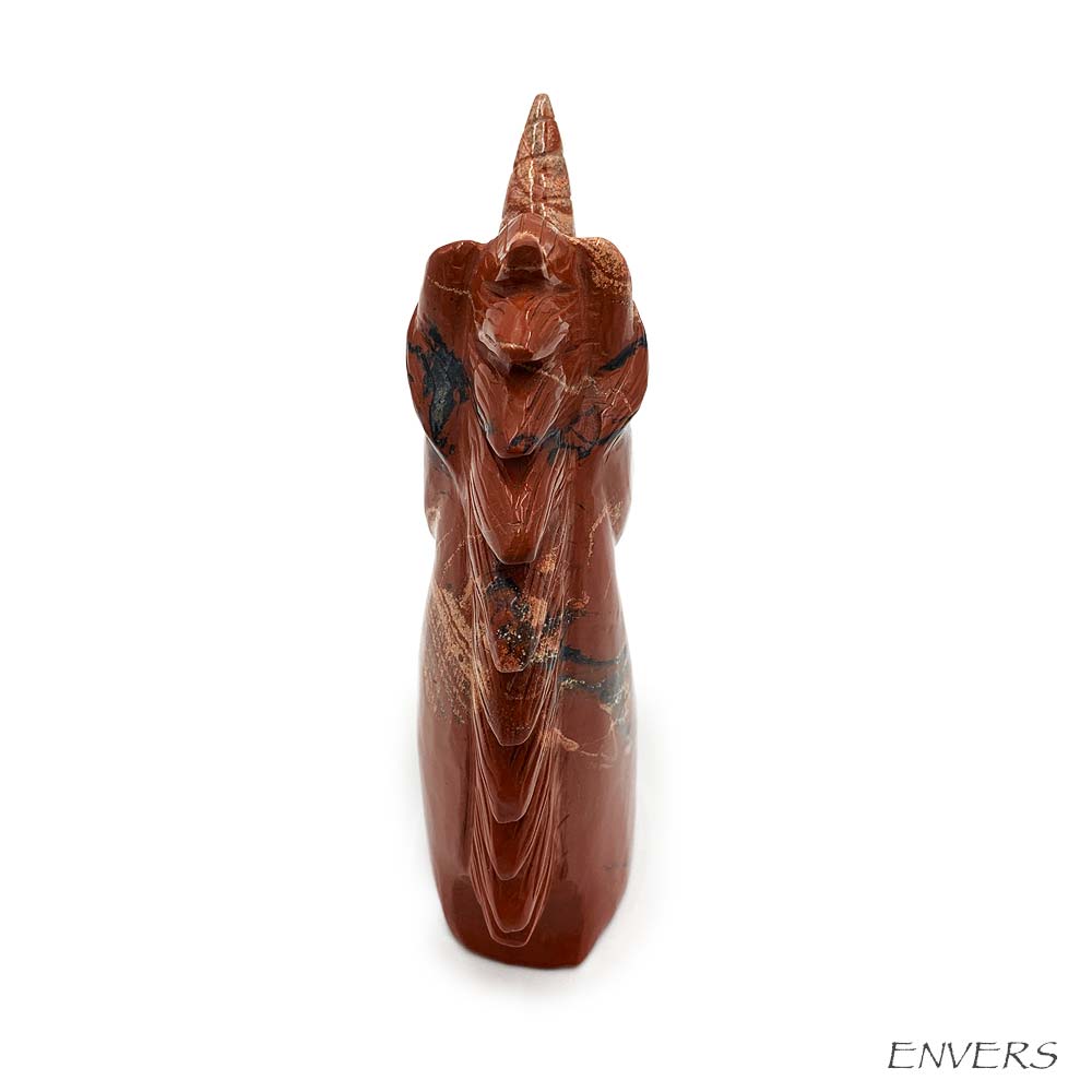 Licorne en Jaspe Rouge