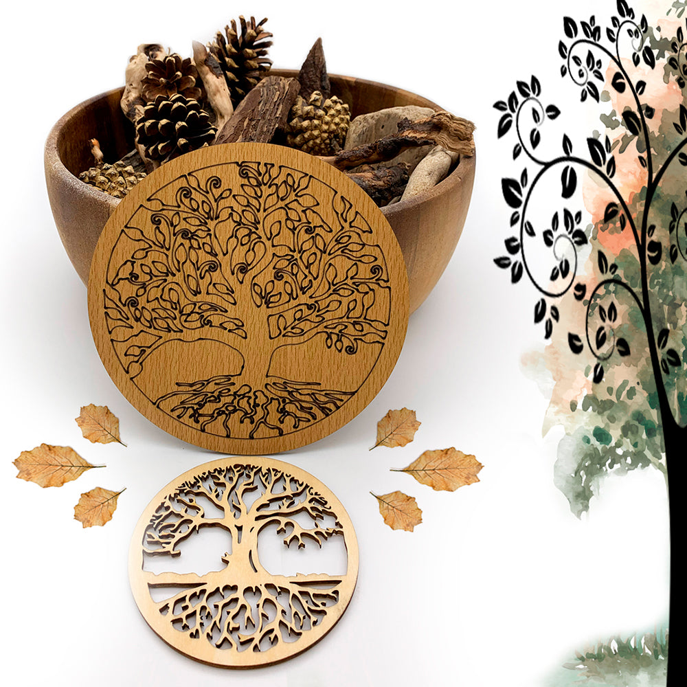 Support Arbre de Vie en Bois - 14 cm