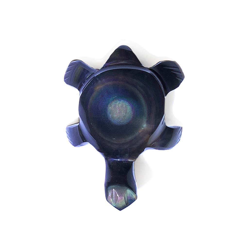 Pendentif Tortue en Obsidienne