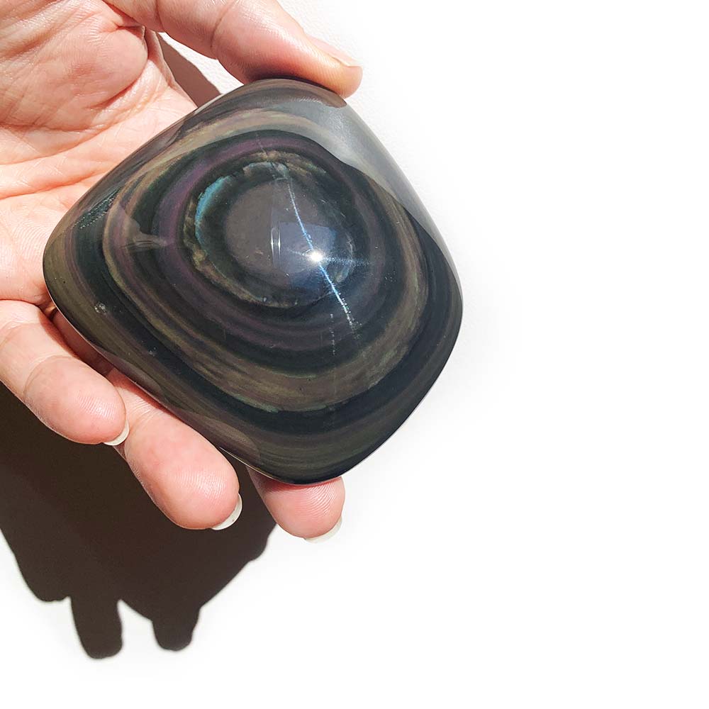 Galet en Obsidienne Oeil Céleste