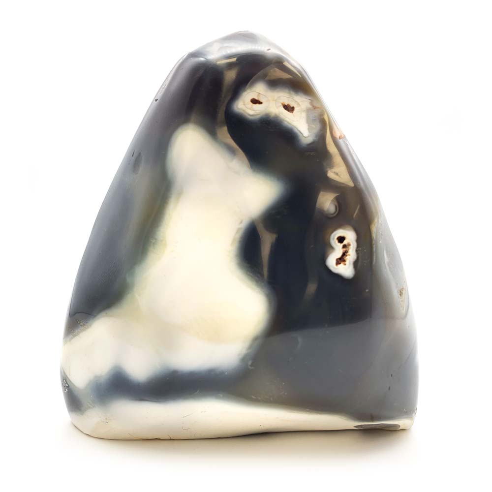 Agate Grise et Blanche Forme Libre