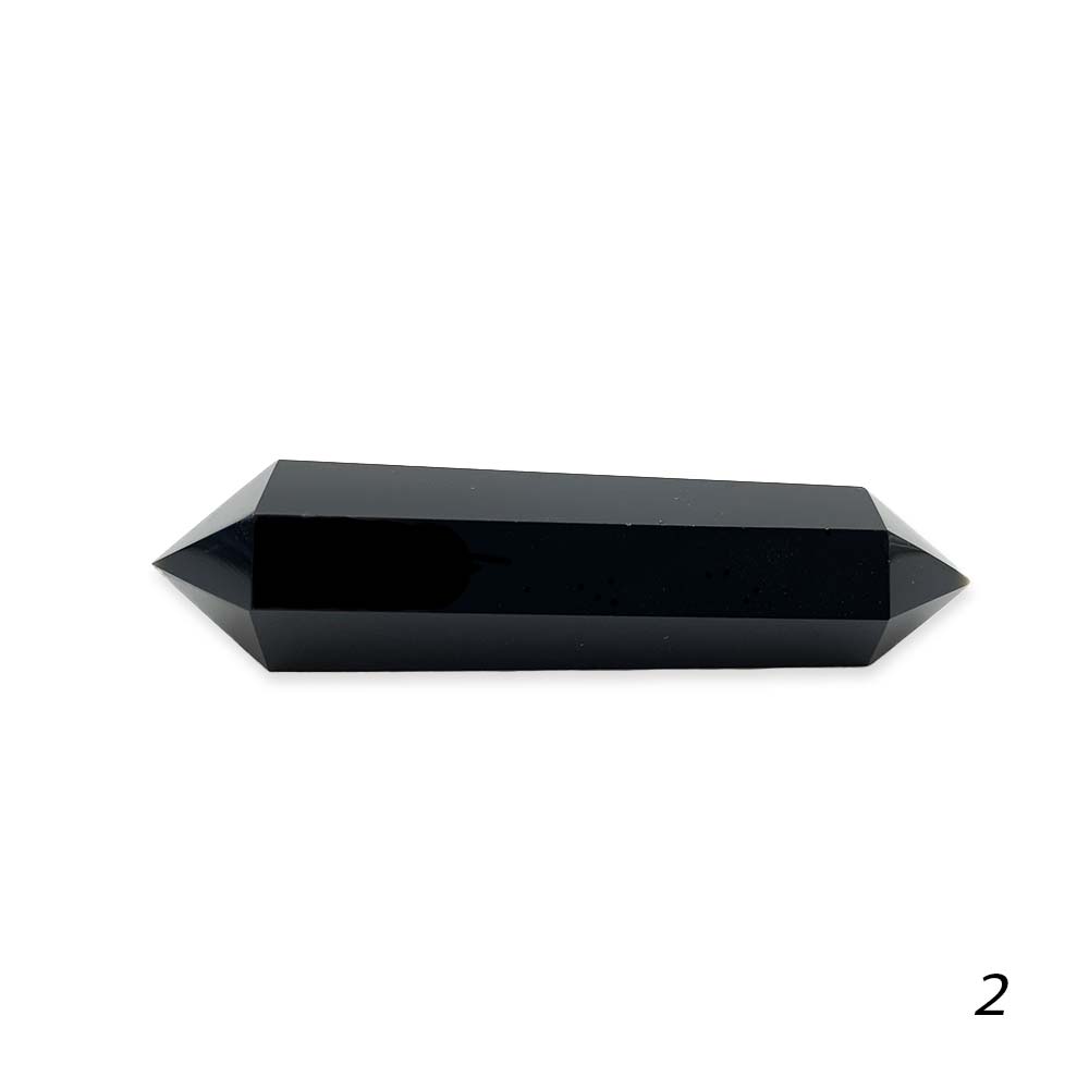 Pointe d'Obsidienne Noire biterminée
