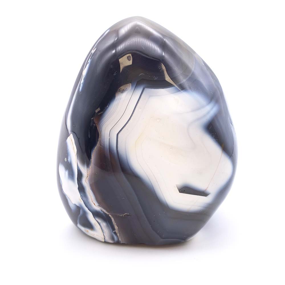 Agate Grise et Blanche Forme Libre