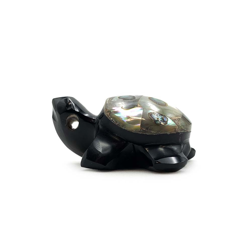 Pendentif Tortue en Obsidienne