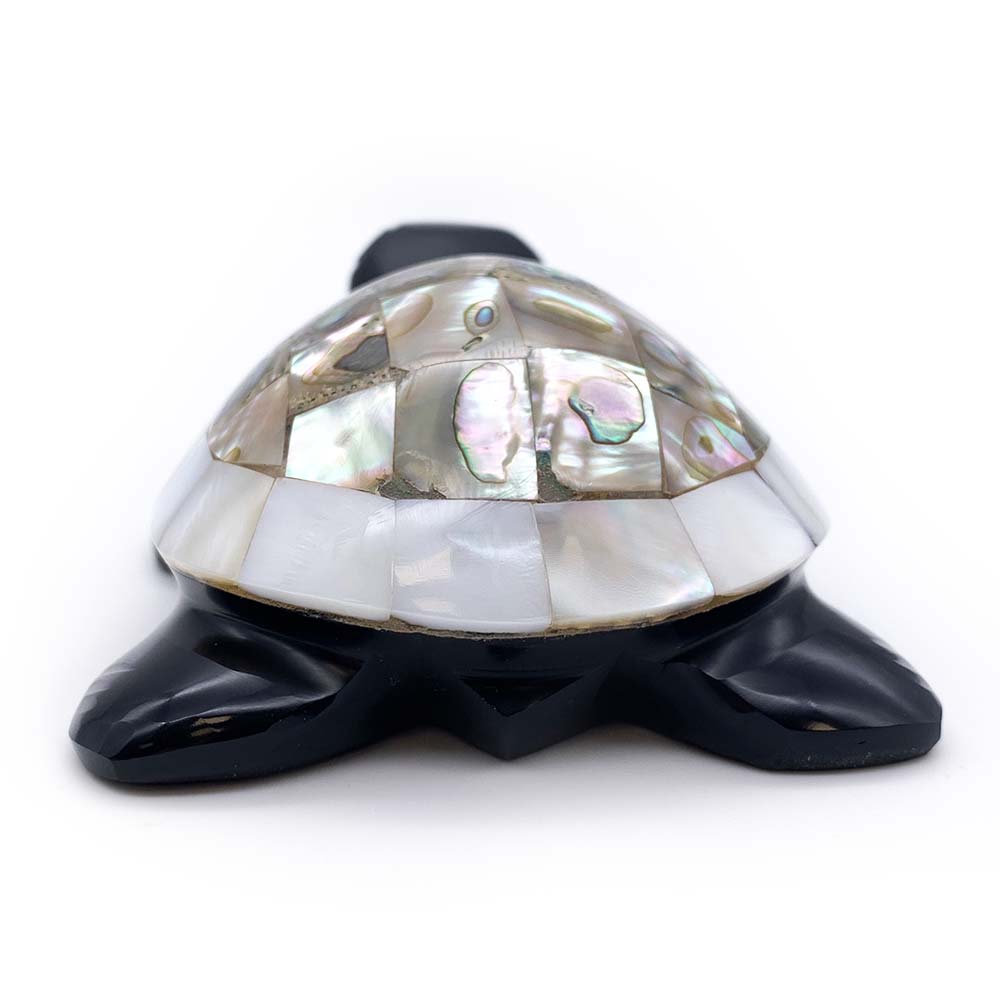 Tortue Obsidienne Noire et Nacre