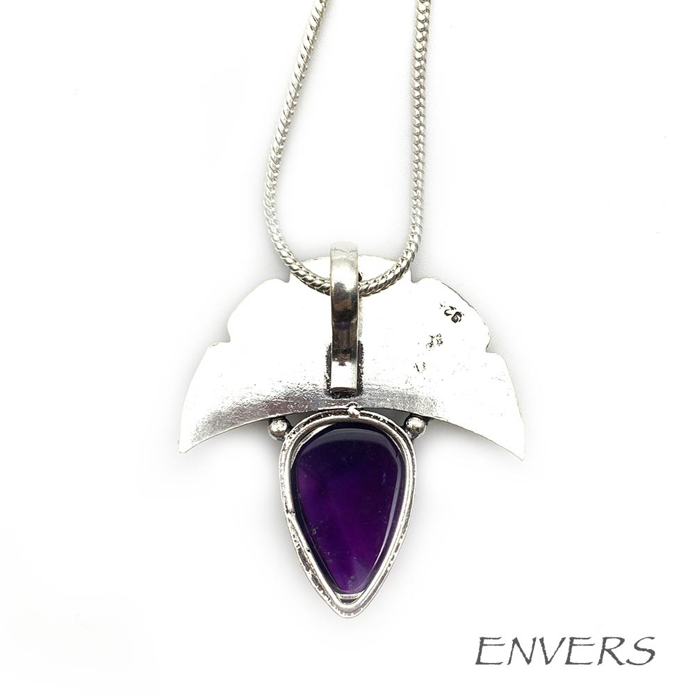 Chaine & Pendentif Améthyste - Larimar