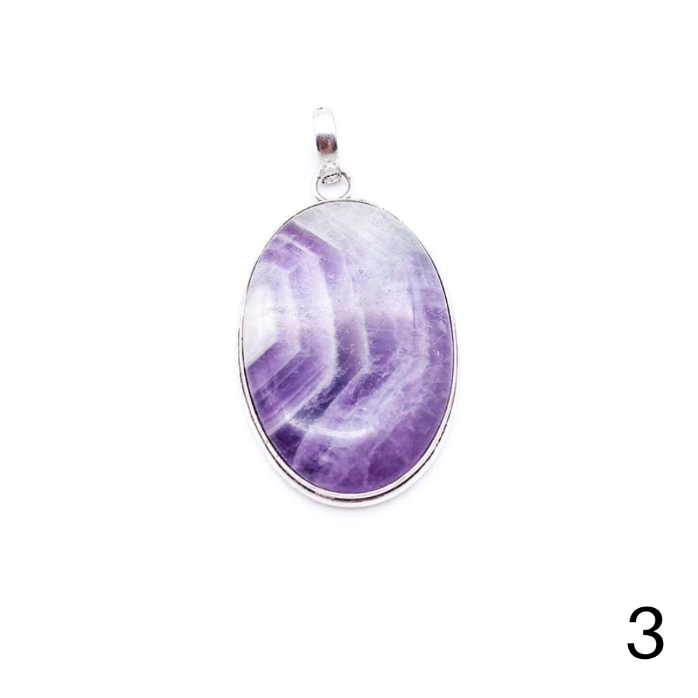 Pendentif Améthyste Chevron