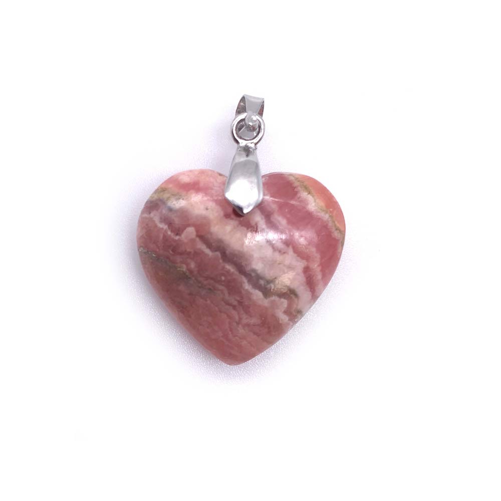 Pendentif Coeur en Rhodochrosite