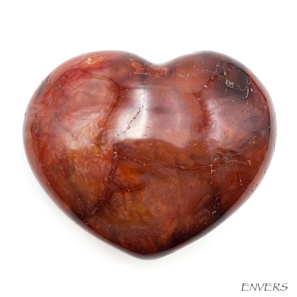 Coeur en Cornaline - 10 cm