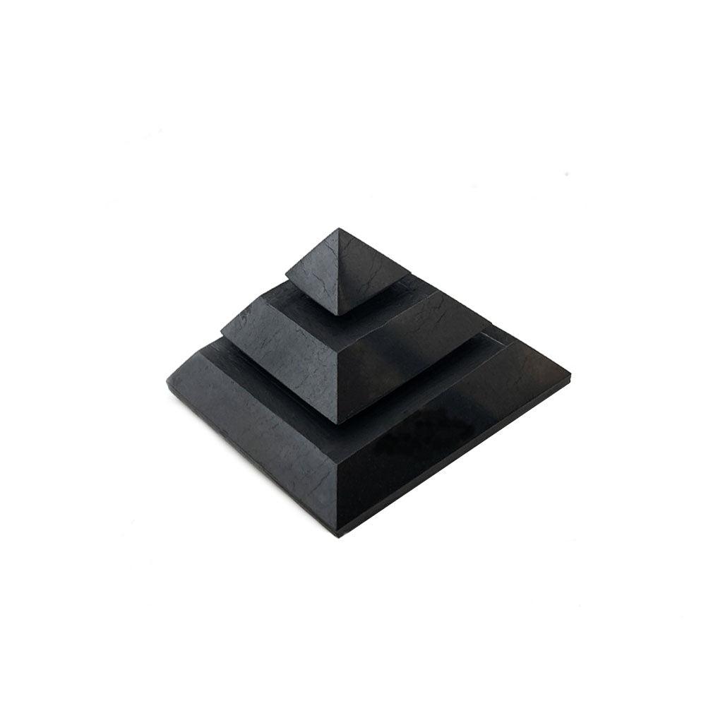 Pyramide Saqqarah en Shungite Brillante - 5 cm