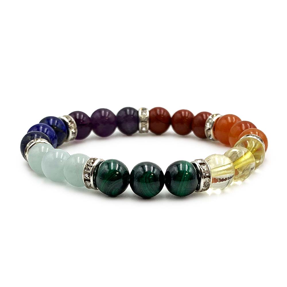 Bracelet 7 Chakras & Strass