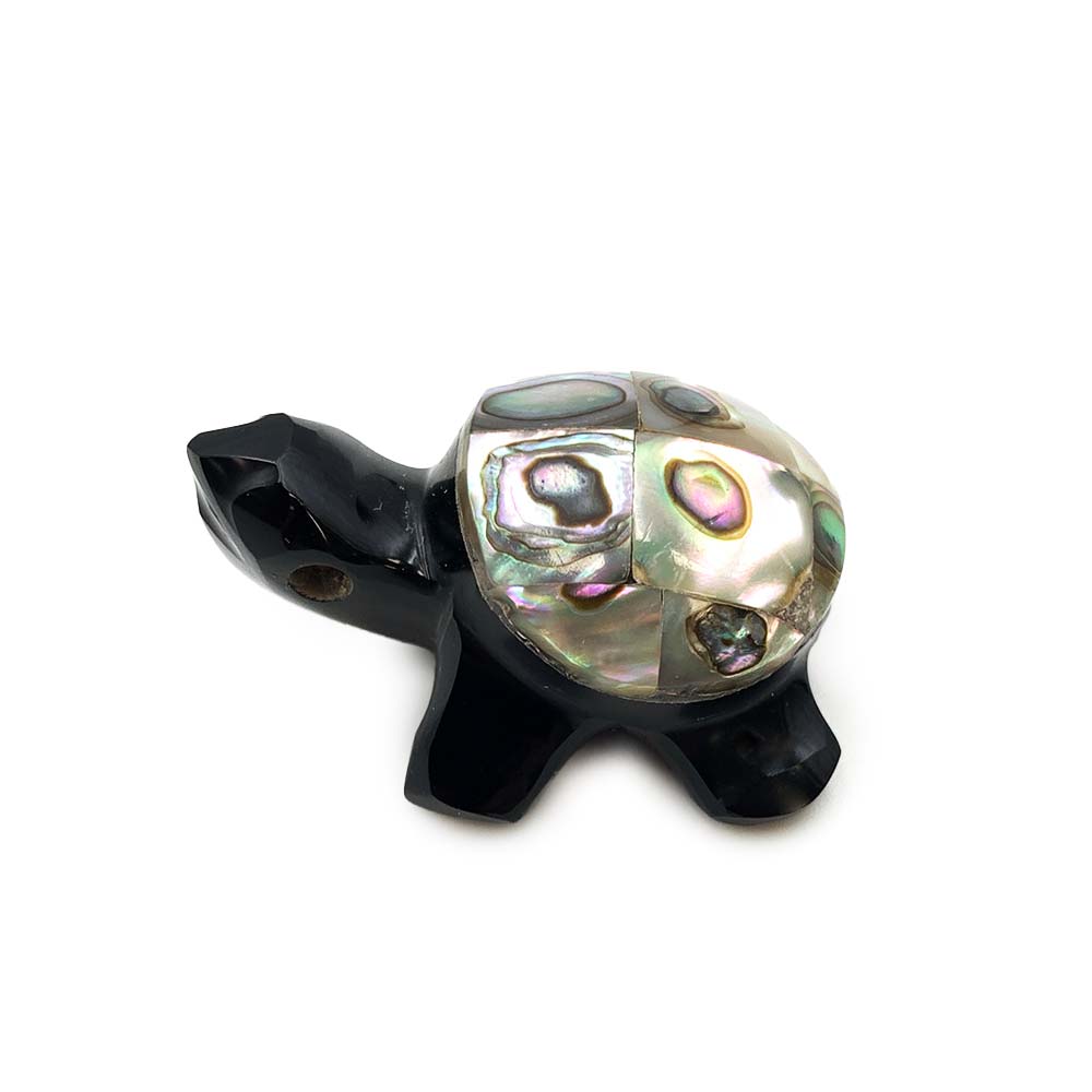 Pendentif Tortue en Obsidienne