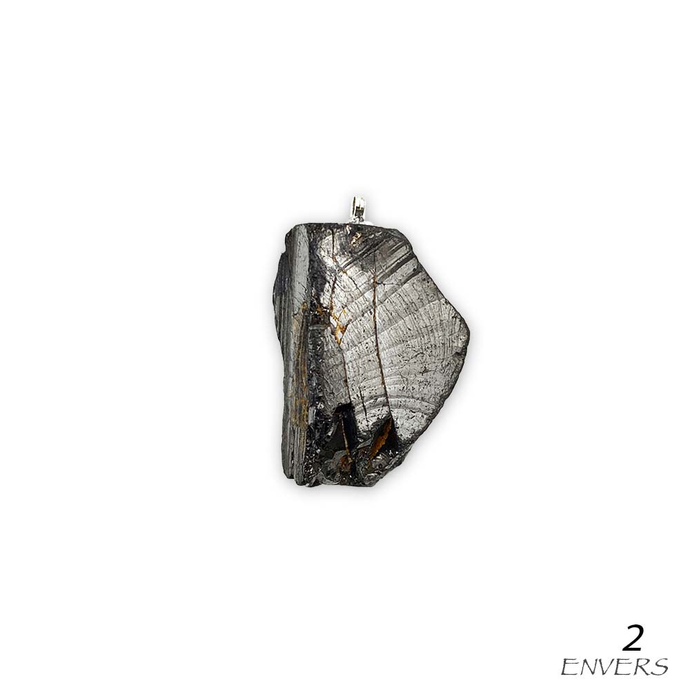 Pendentif Shungite Cristallisée / Argentée