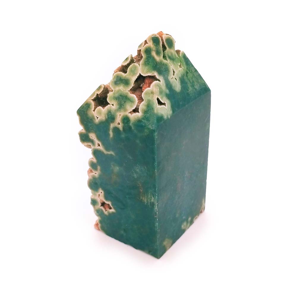 Obélisque d'Agate grappe semi polie