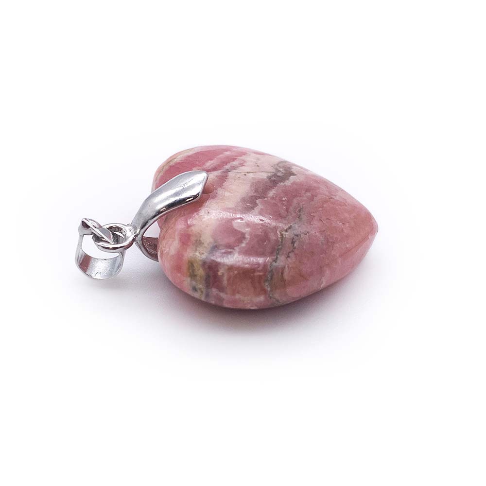 Pendentif Coeur en Rhodochrosite