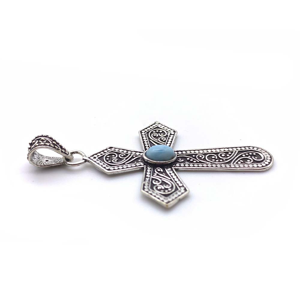 Pendentif Pierre naturelle - Croix