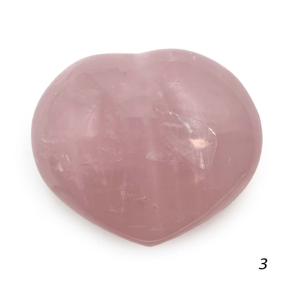 Coeur en Quartz Rose