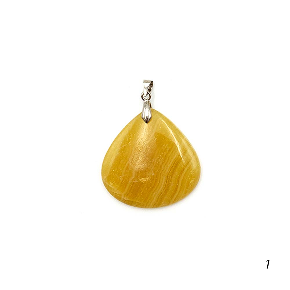 Pendentif Calcite Jaune