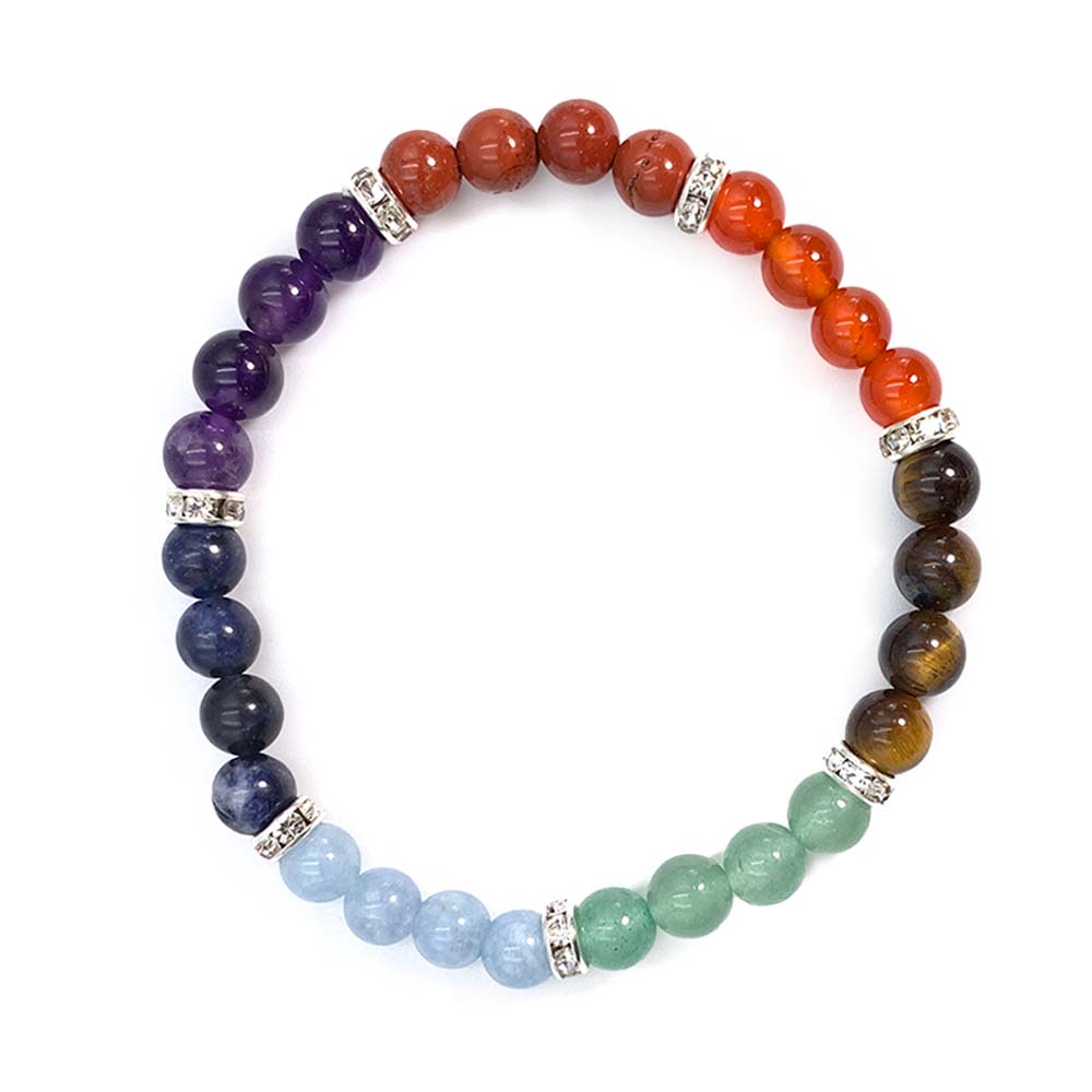 Bracelet 7 Chakras & Strass