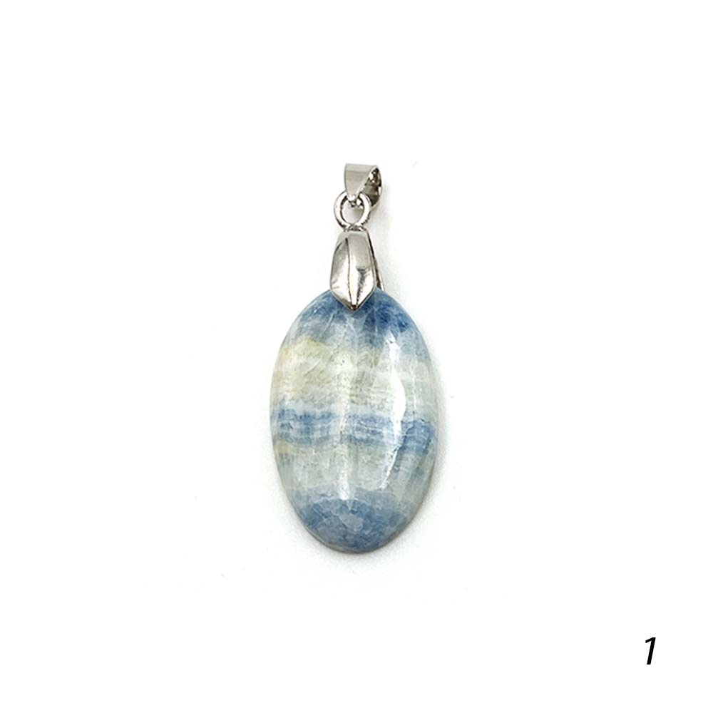 Pendentif Aragonite Bleue