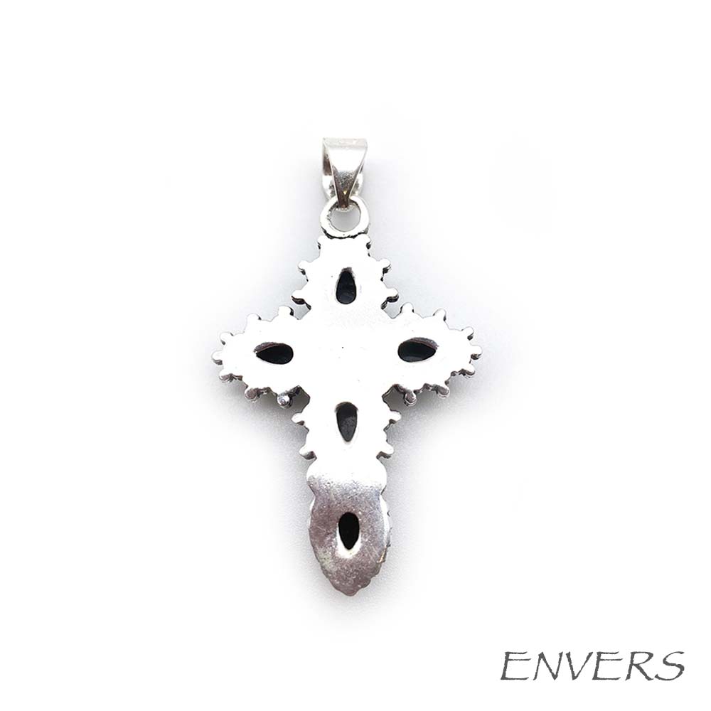 Pendentif Pierre Naturelle - Croix