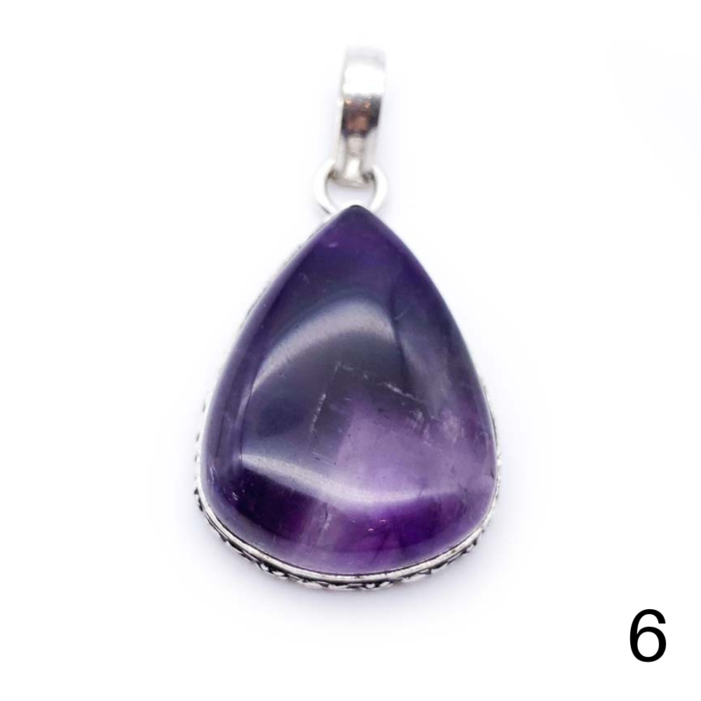 Pendentif Améthyste Chevron