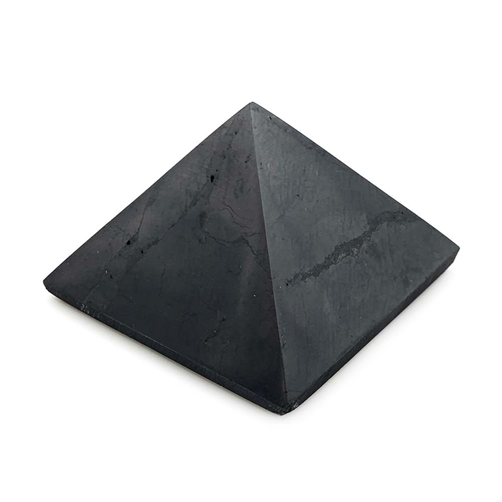 Pyramide en Shungite Brillante - 7 cm