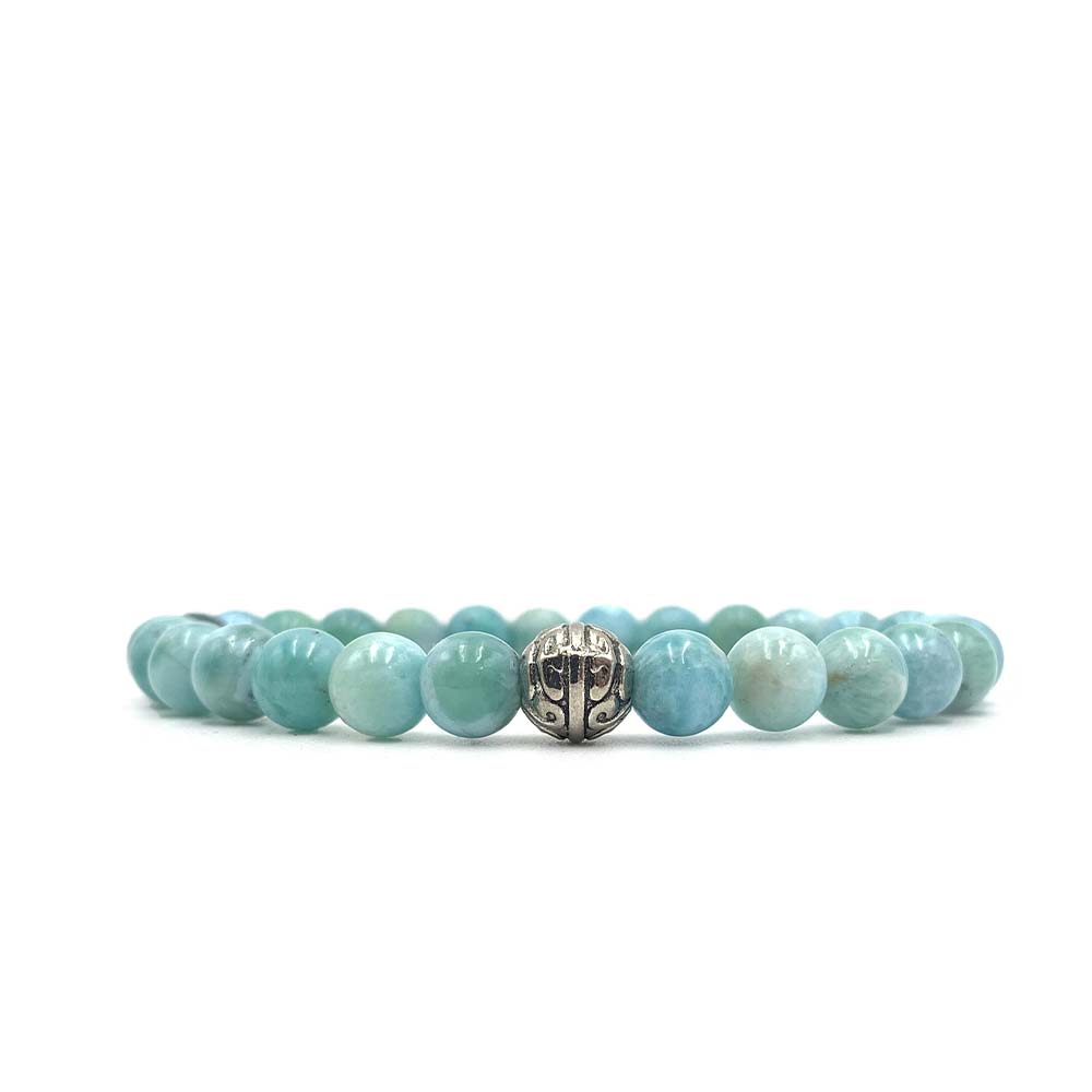 Bracelet Larimar – Trésor Bleu de République Dominicaine
