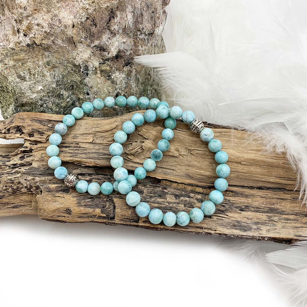 Bracelet Larimar – Trésor Bleu de République Dominicaine