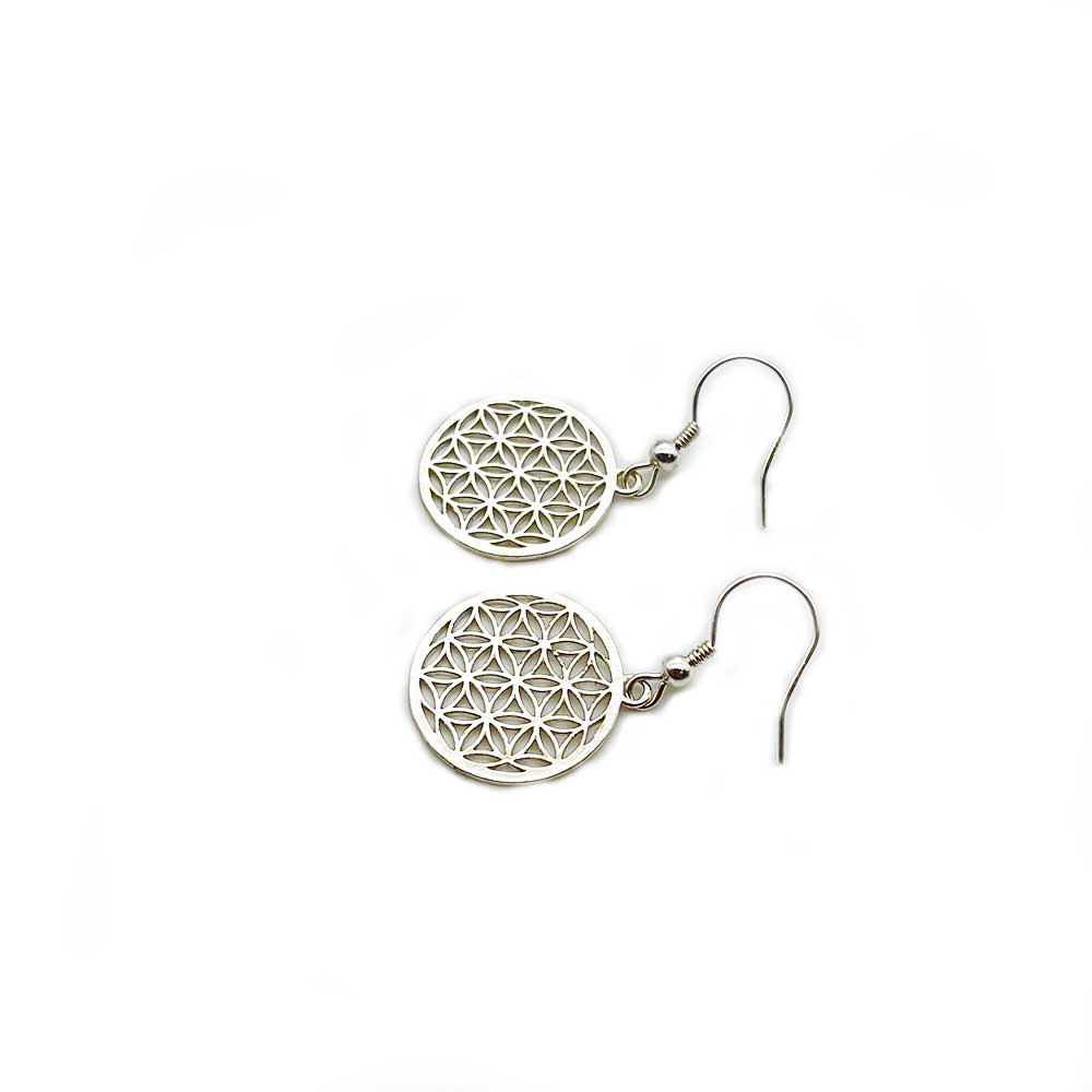 Boucles d'oreilles en Argent - Fleur de Vie