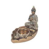 Bougeoir Bouddha doré et Fleur de Lotus
