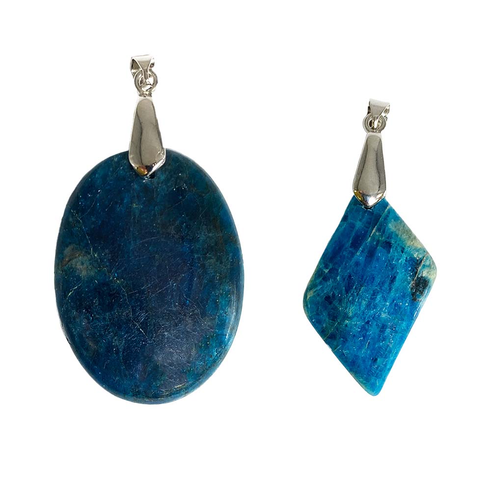 Pendentif Apatite Bleue