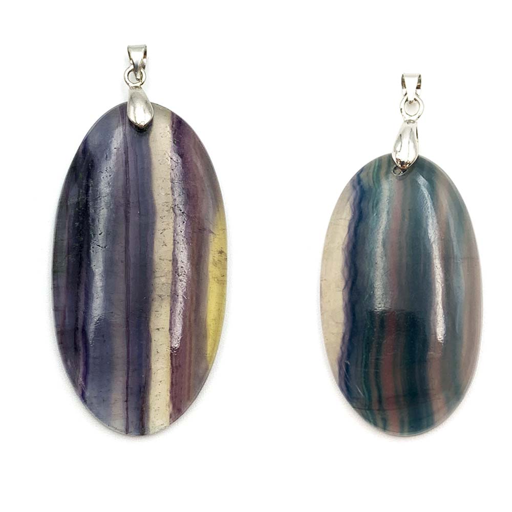 Pendentif Fluorite Multicolore