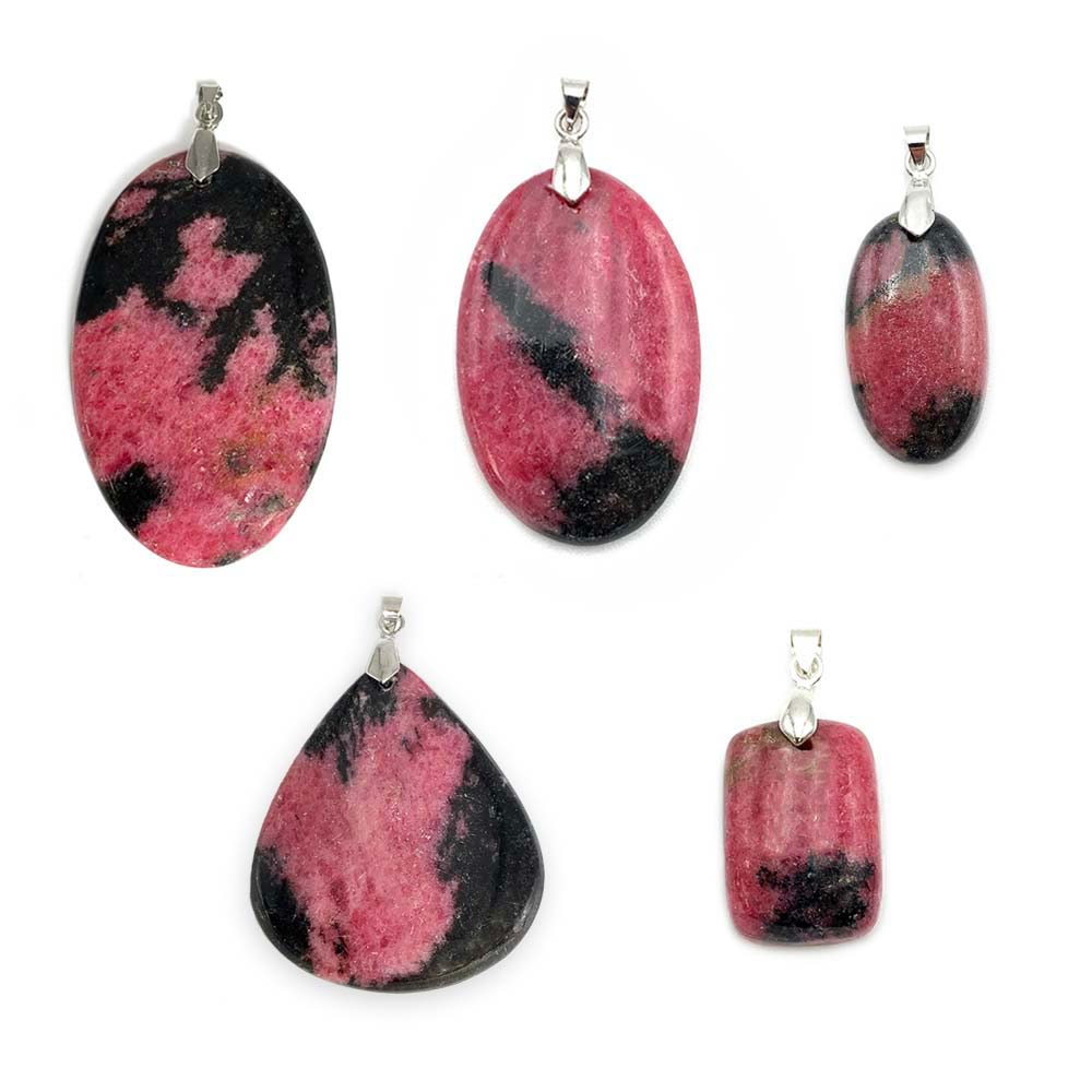 Pendentif Rhodonite