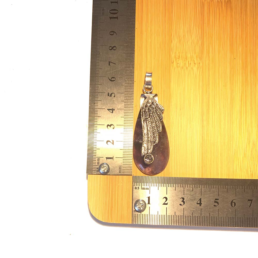 Pendentif Améthyste - Aile d'Ange