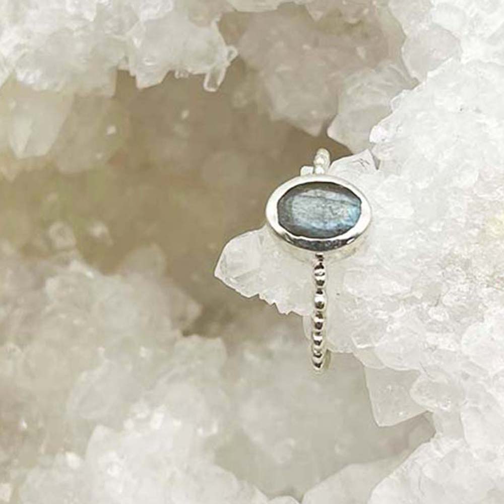 Bague Argent en Labradorite