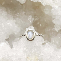 Bague Argent en Pierre de Lune