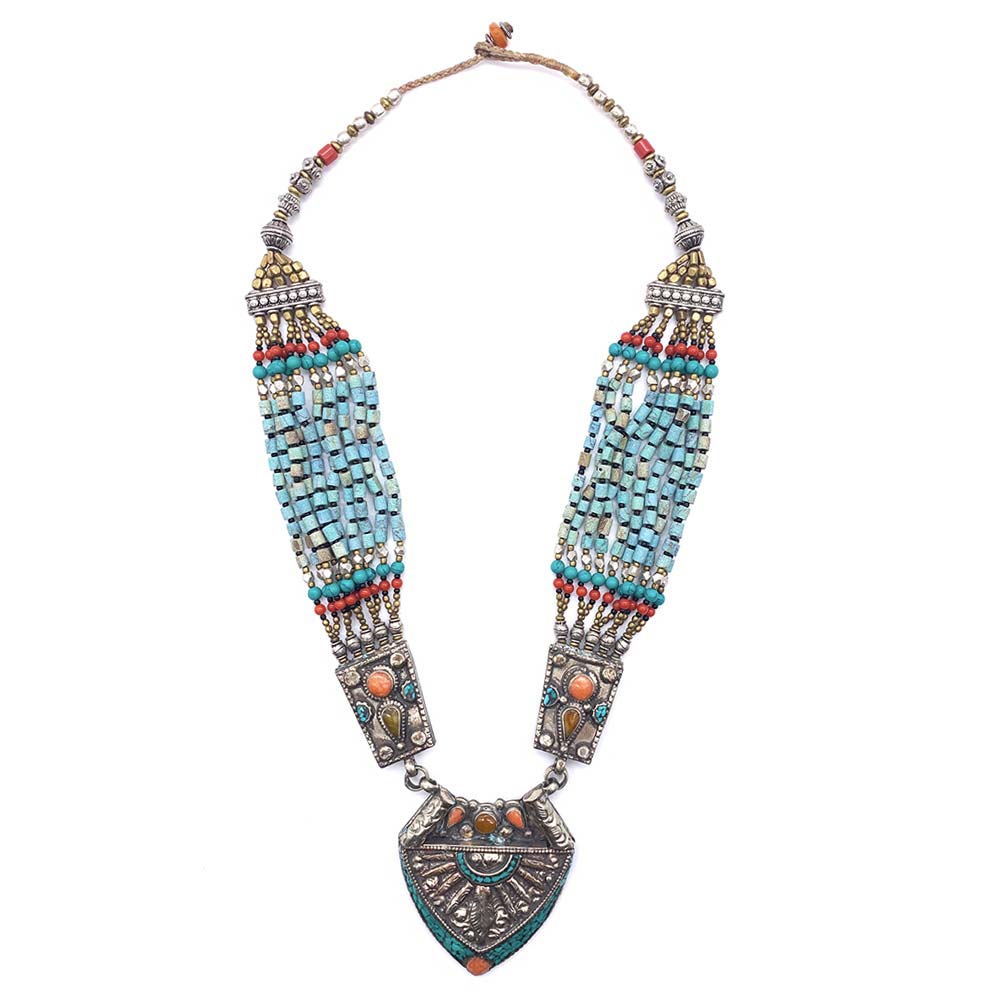 Collier Turquoise - Corail