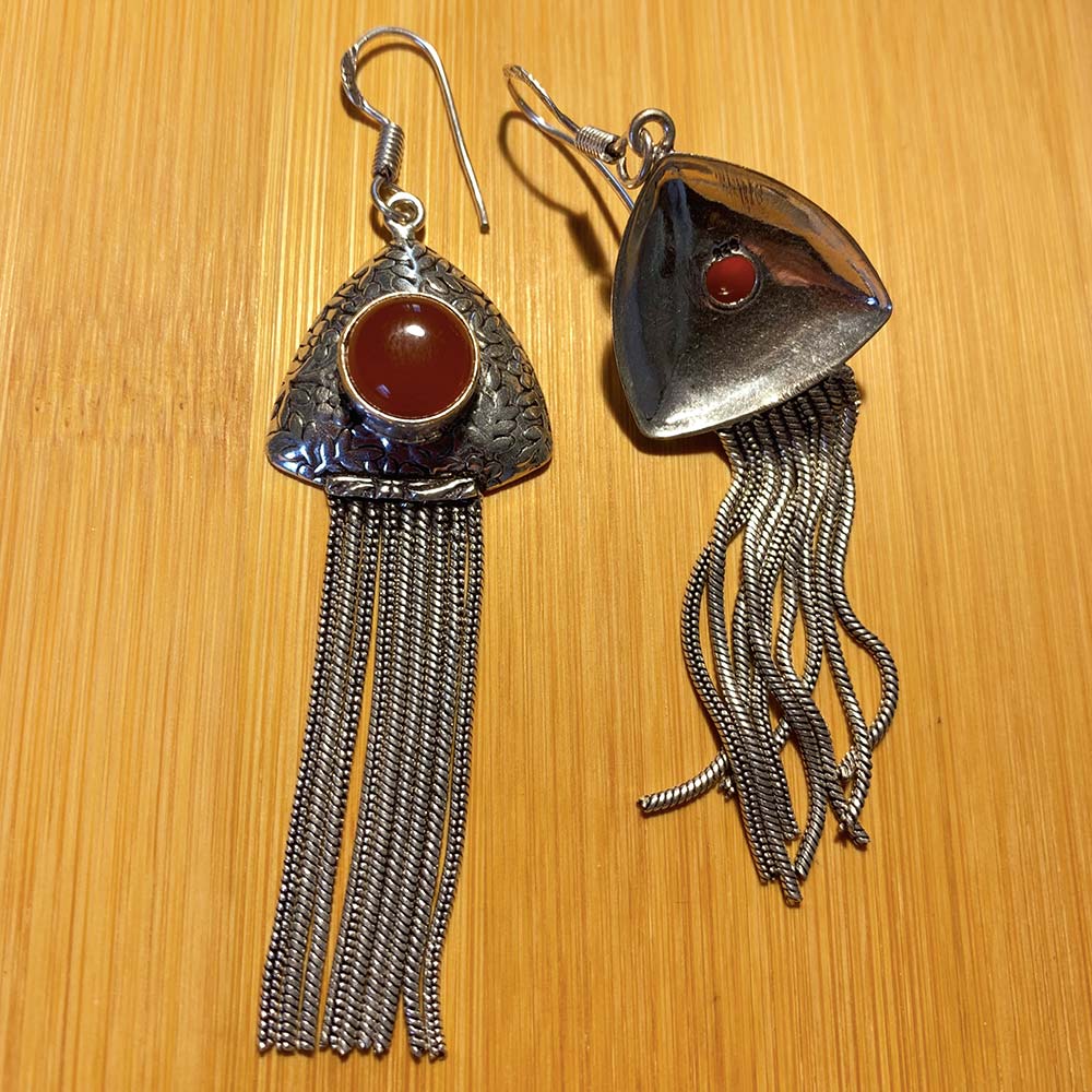 Boucles d'oreilles Cornaline