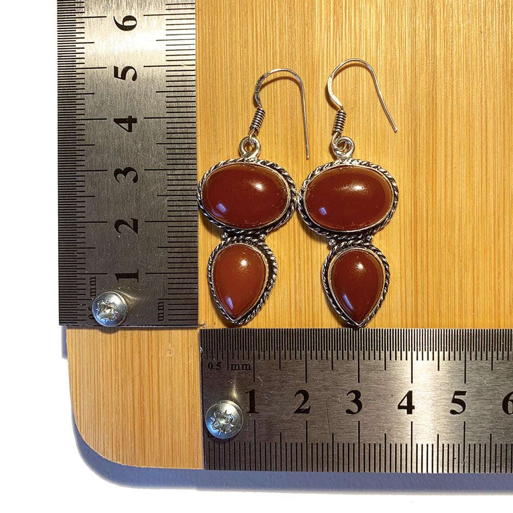 Boucles d'oreilles Cornaline