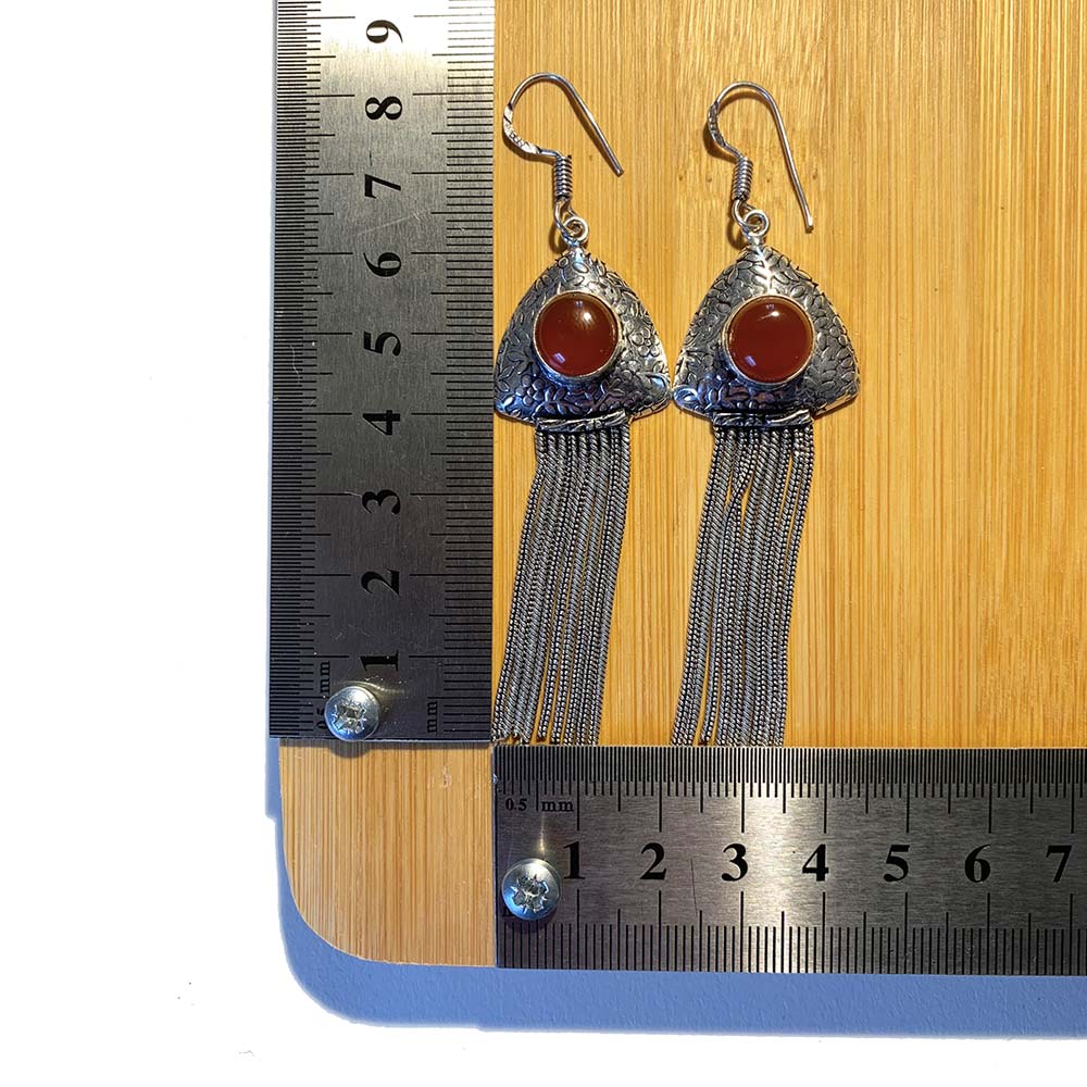 Boucles d'oreilles Cornaline