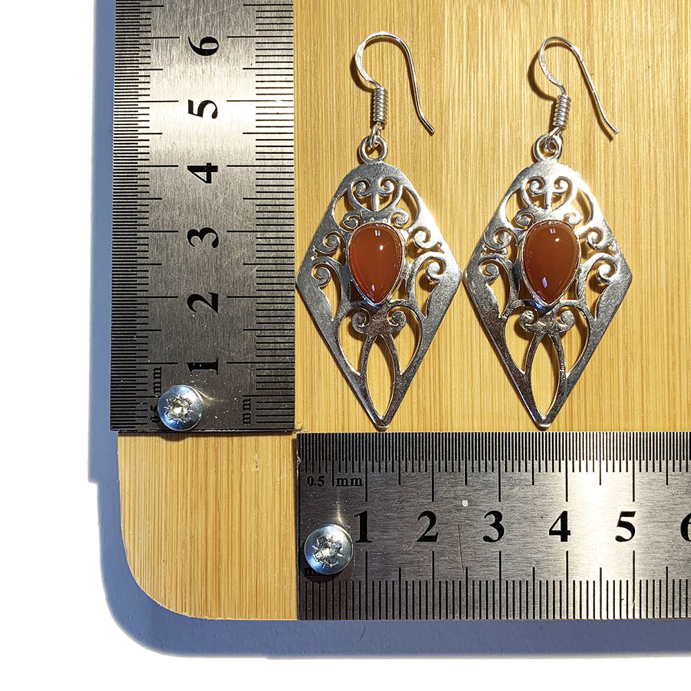 Boucles d'oreilles Cornaline
